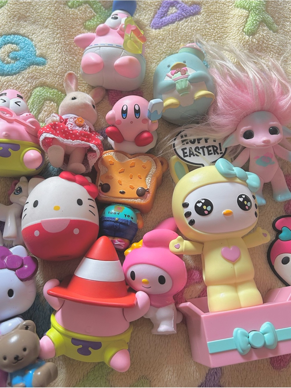 Cute Assorted Pink and Pastel Kids Toy Figure Bundle - Character Collectibles